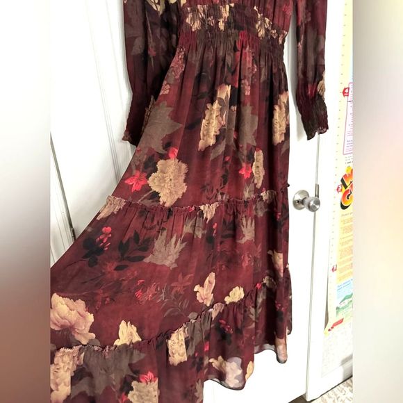 NWOT Peruvian Connection Maxi women’s multicolor dress Small long sleeve - Picture 14 of 16